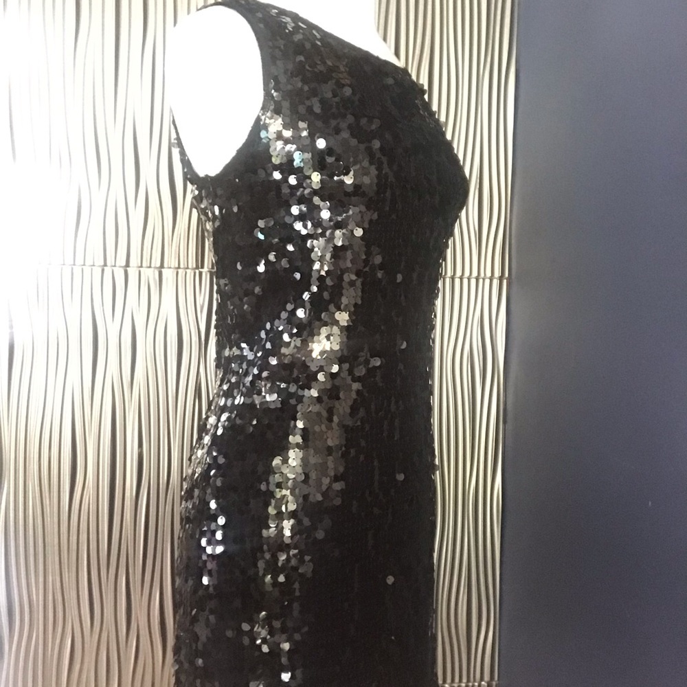 Black sequin dress